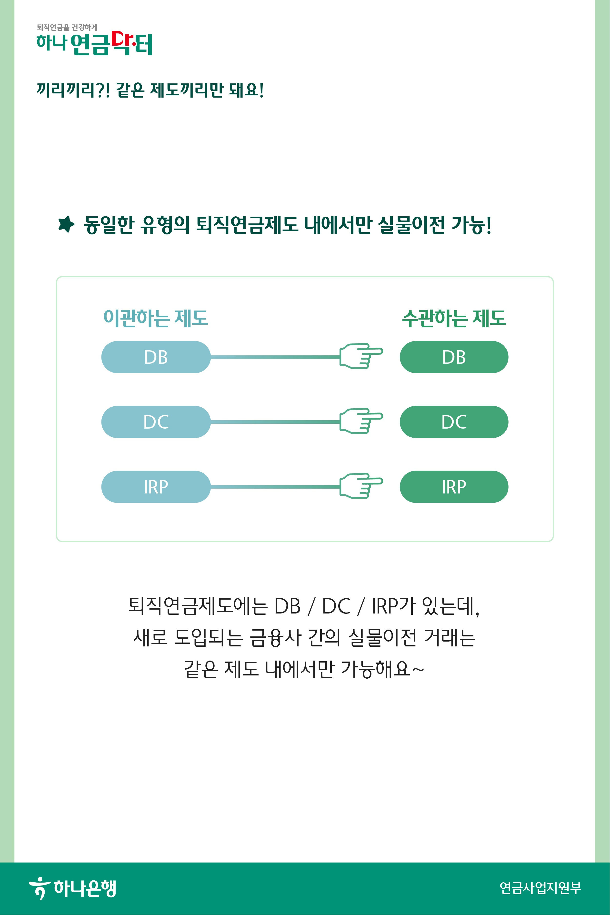 2024년 10월 31일 퇴직연금제도 실물이전 시행