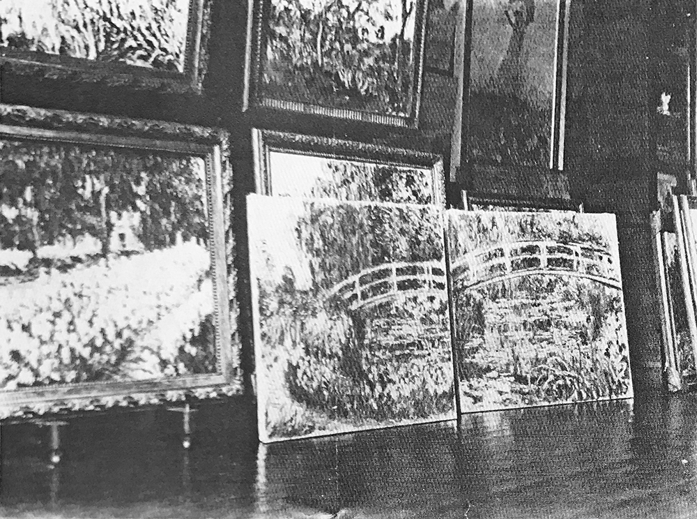1900년 촬영된 클로드 모네의 지베르니 스튜디오