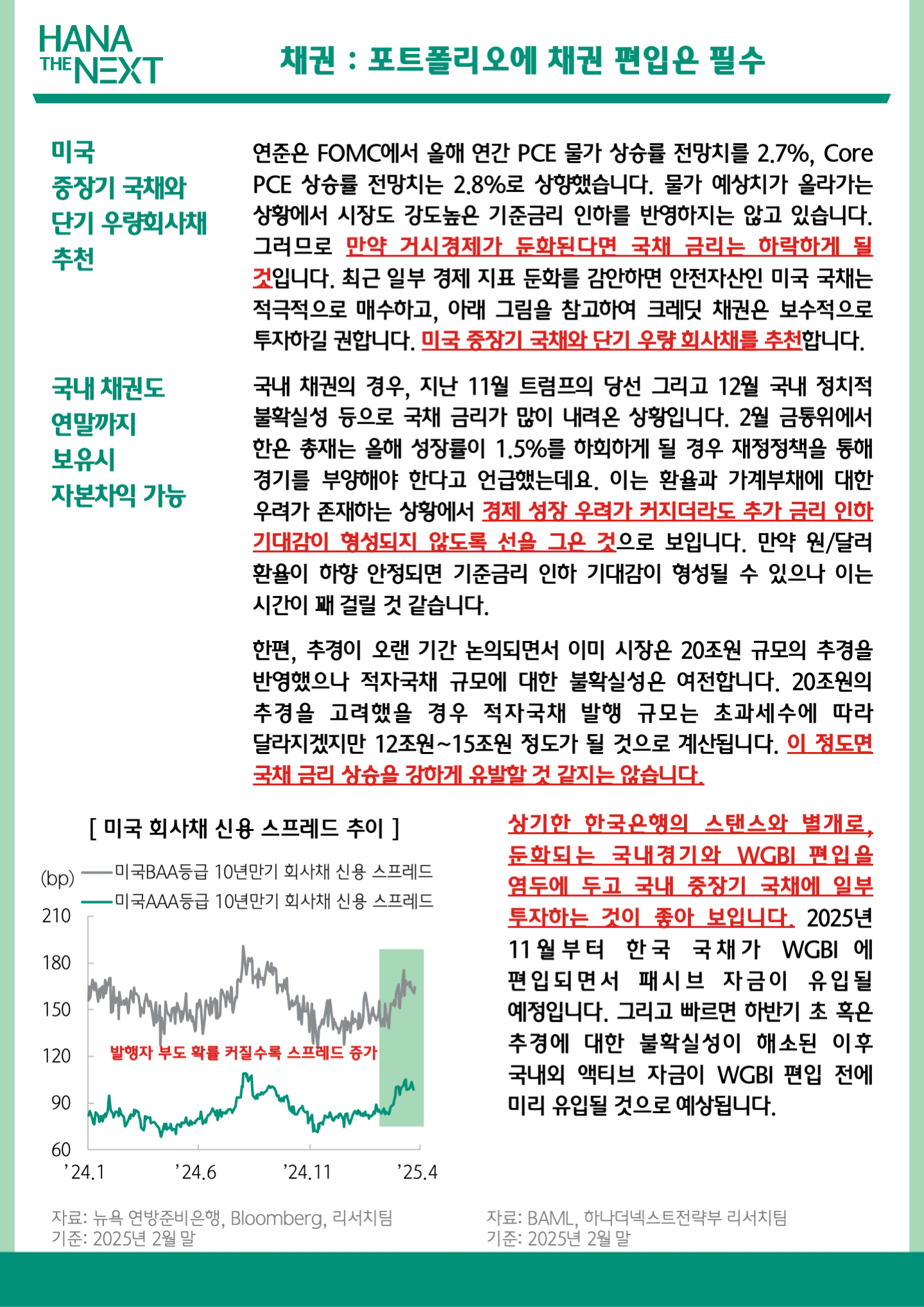 채권 : 포트폴리오에 채권 편입은 필수