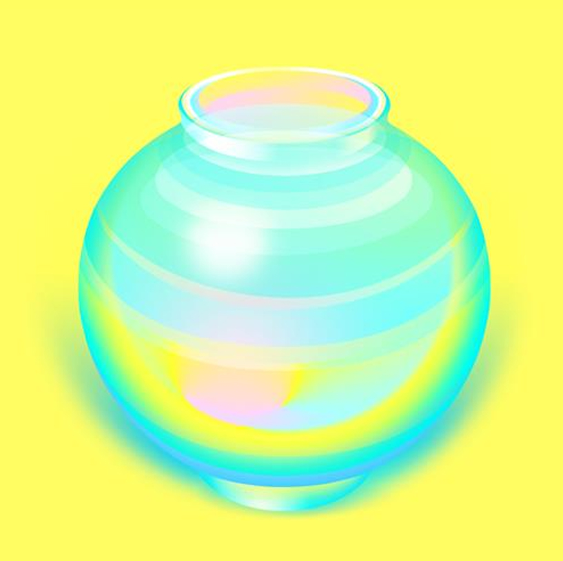 <풍요의흔적: 달항아리, 해바라기, 포도, 사과, 디지털작업, 캔버스 프린트, 각100cm x 100cm (총 4작품), 2025>