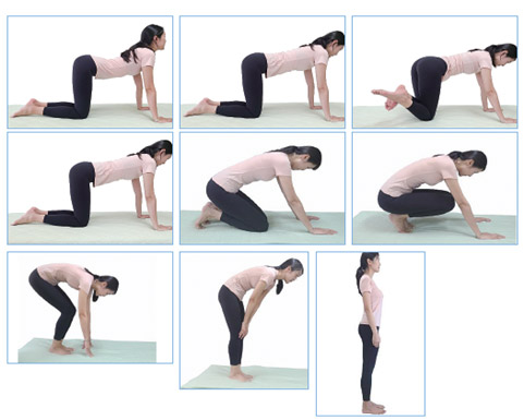 어깨 방석 운동 ⑤~⑦