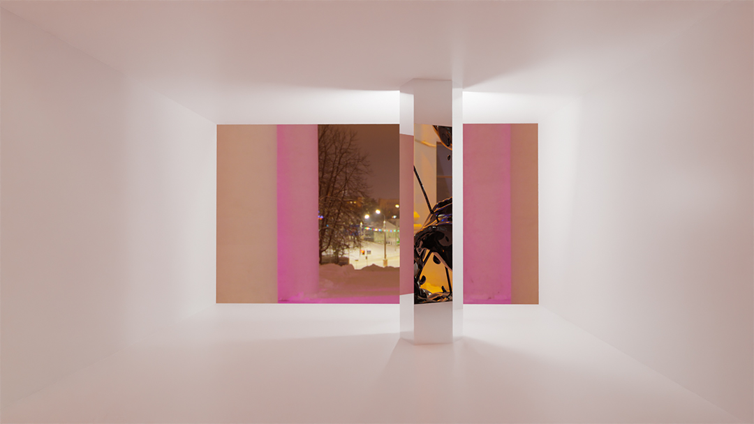 <아하콜렉티브, Object in mirror, 단채널 영상, 컬러, 사운드, 3840×2160px, 반복재생, 2025>