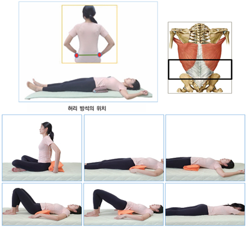 K-맥킨지 골반(허리) 폄 운동 ①~⑤