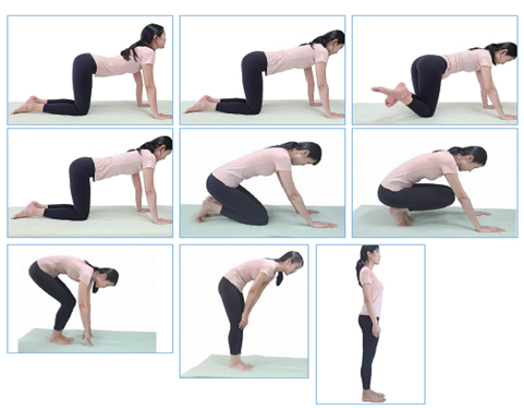 K-맥킨지 골반(허리) 폄 운동 ⑥~⑦