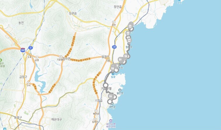 부산 해파랑길 3코스 ⓒ두루누비