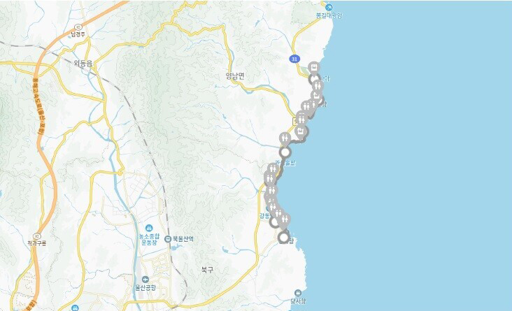 경주 해파랑길 10코스 ⓒ두루누비