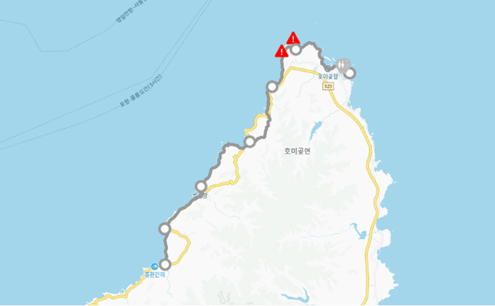 포항 해파랑길 15코스 ⓒ두루누비