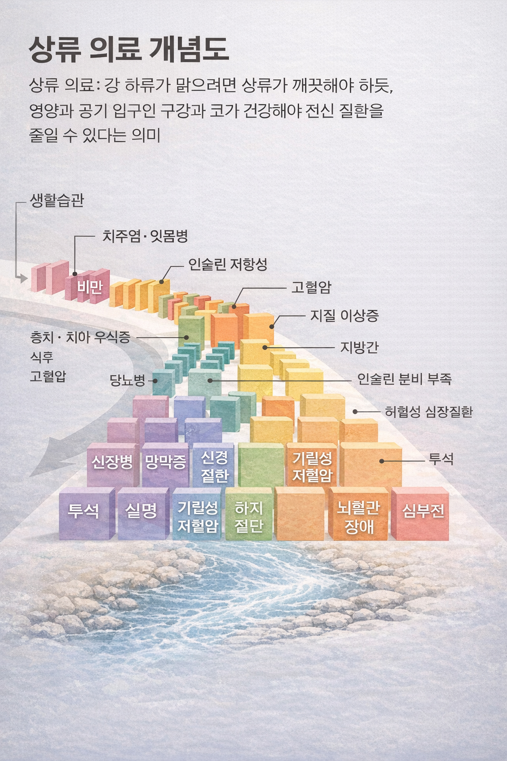 상류 의료 개념도